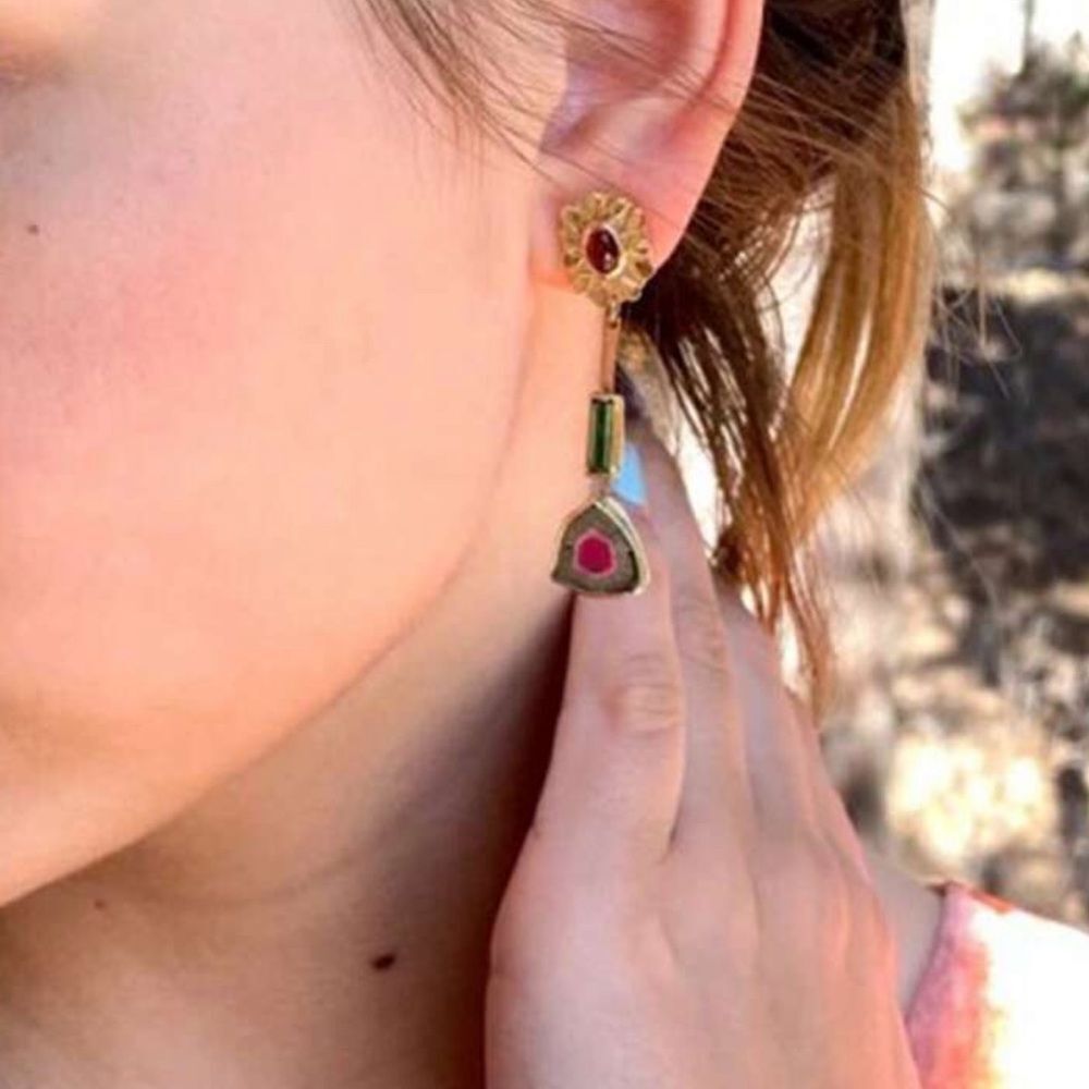 Boho Dangle Earrings S1293 - Picture 2 of 5